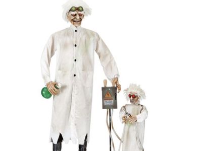 Halloween MAD Scientist Monster FRANKENSTEIN animatronic Home Decor Decoration Yard Prop