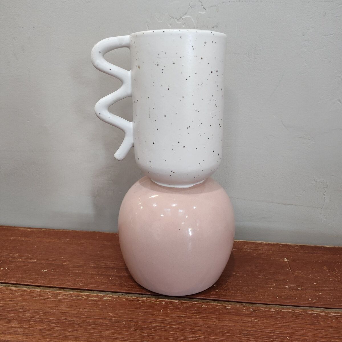 Anthropologie stoneware flower vase