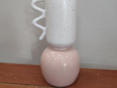 Anthropologie stoneware flower vase