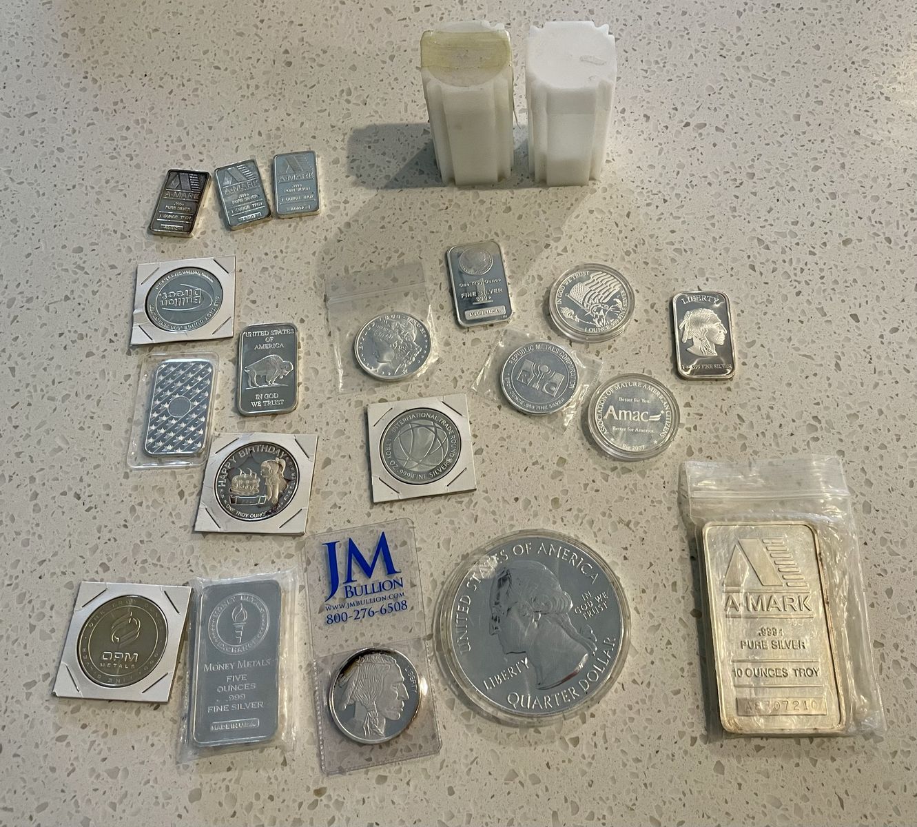 Cash for Silver Rounds, Bars, Coins and other Silver Bullion .999
