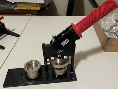 Button making press and graphic punch machine for 1.5 inch buttons