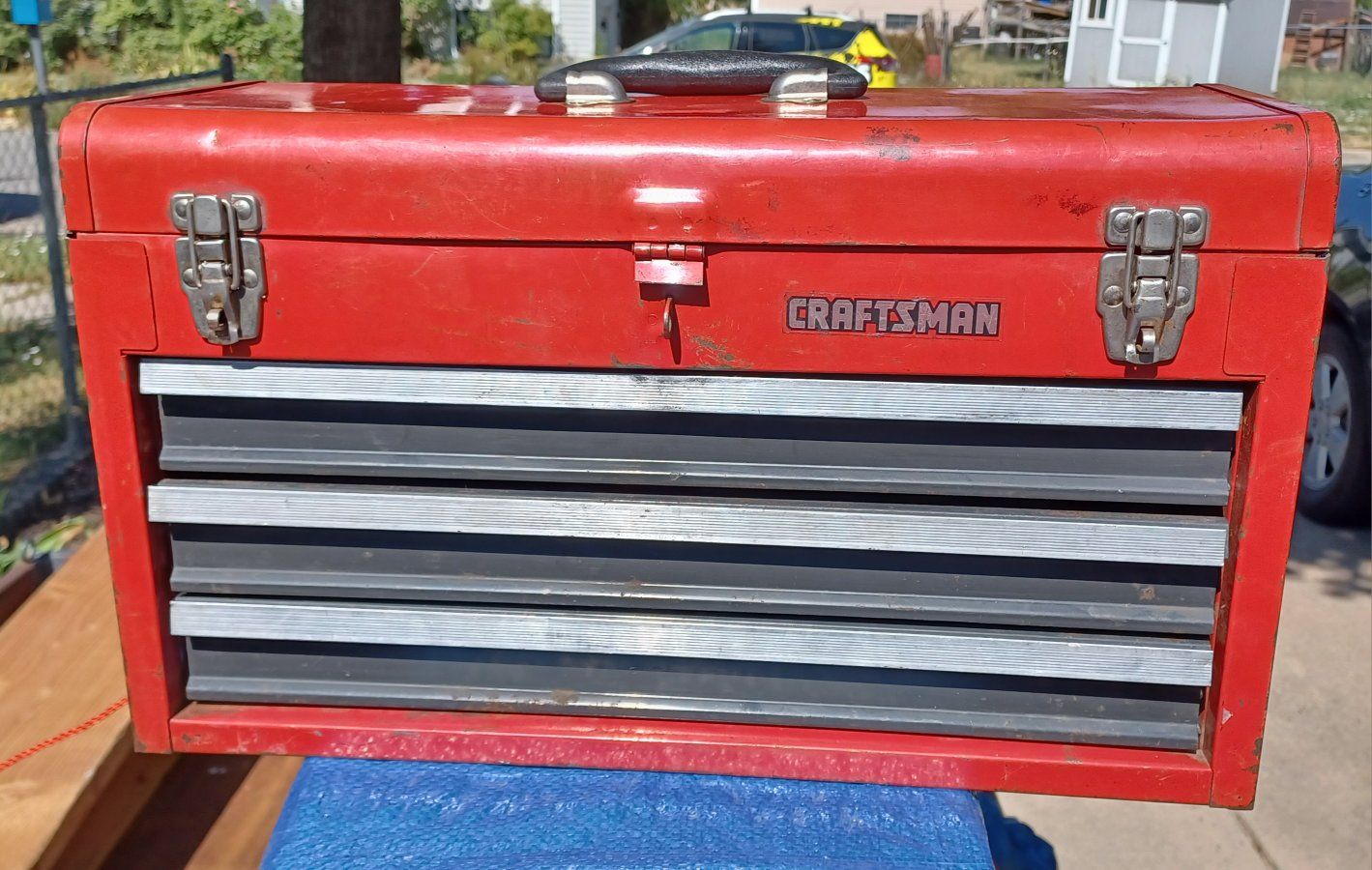Craftsman tool box with tools
