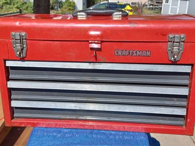 Craftsman tool box with tools