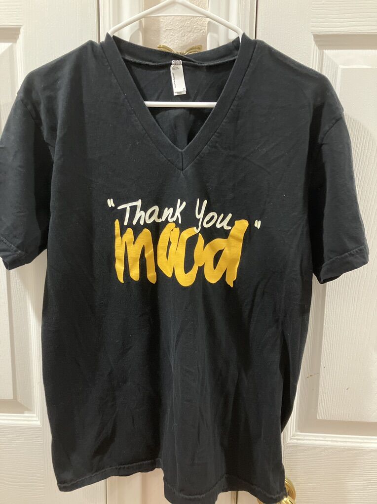 Black & Yellow Thank You Mood Womans T-Shirt