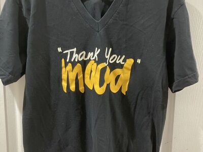 Black & Yellow Thank You Mood Womans T-Shirt
