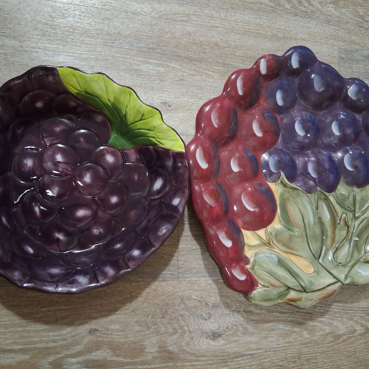 Grape serving platters 3.00 each or 2 for 5.00