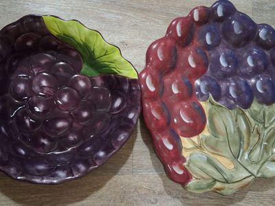 Grape serving platters 3.00 each or 2 for 5.00