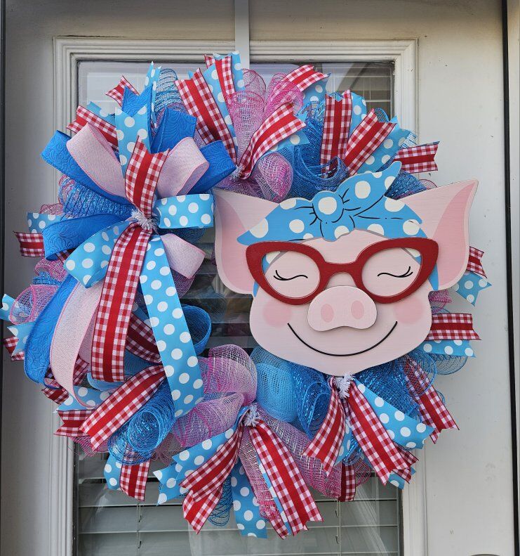 Cute Pig Wreath