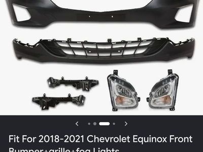 2018-2021 Chevrolet Equinox Front Bumper, Grille, & Fog Lights - New Aftermarket Kit