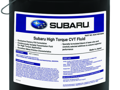Subaru High Torque CVT Fluid Part # SOA748v0200 6qt