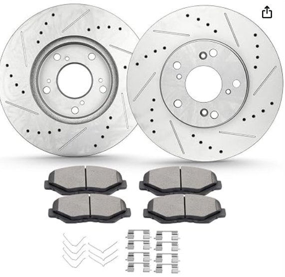 Front and rear set  4pcs Brake Rotors For Acura For ILX 2014-2015 Honda civic, CR-V, Element