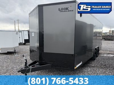 8.5x20 Look ST DLX Enclosed Cargo Trailer - 7'0" Interior - 10K GVWR - .080 PolyCor, Black Out Package, Rear Spoiler w/ Load