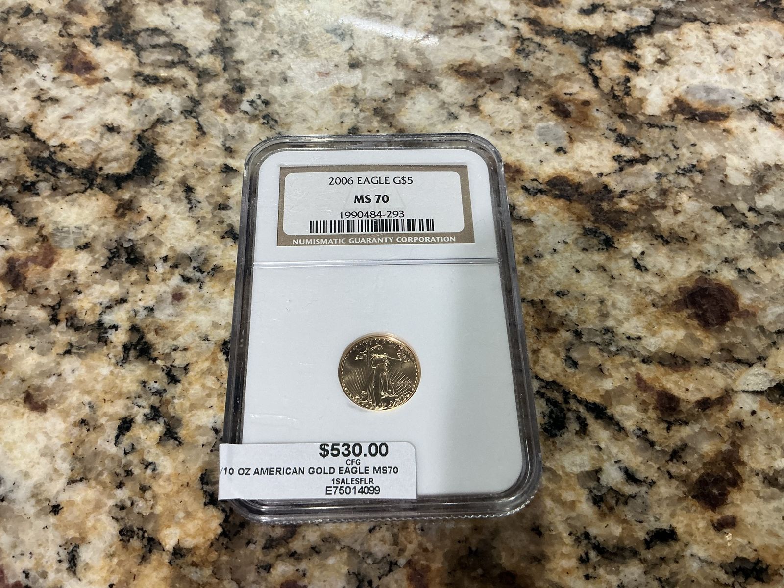 2006 $5 American Gold Eagle 1/10 oz Coin NGC MS 70 Graded E75014099