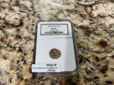 2006 $5 American Gold Eagle 1/10 oz Coin NGC MS 70 Graded E75014099