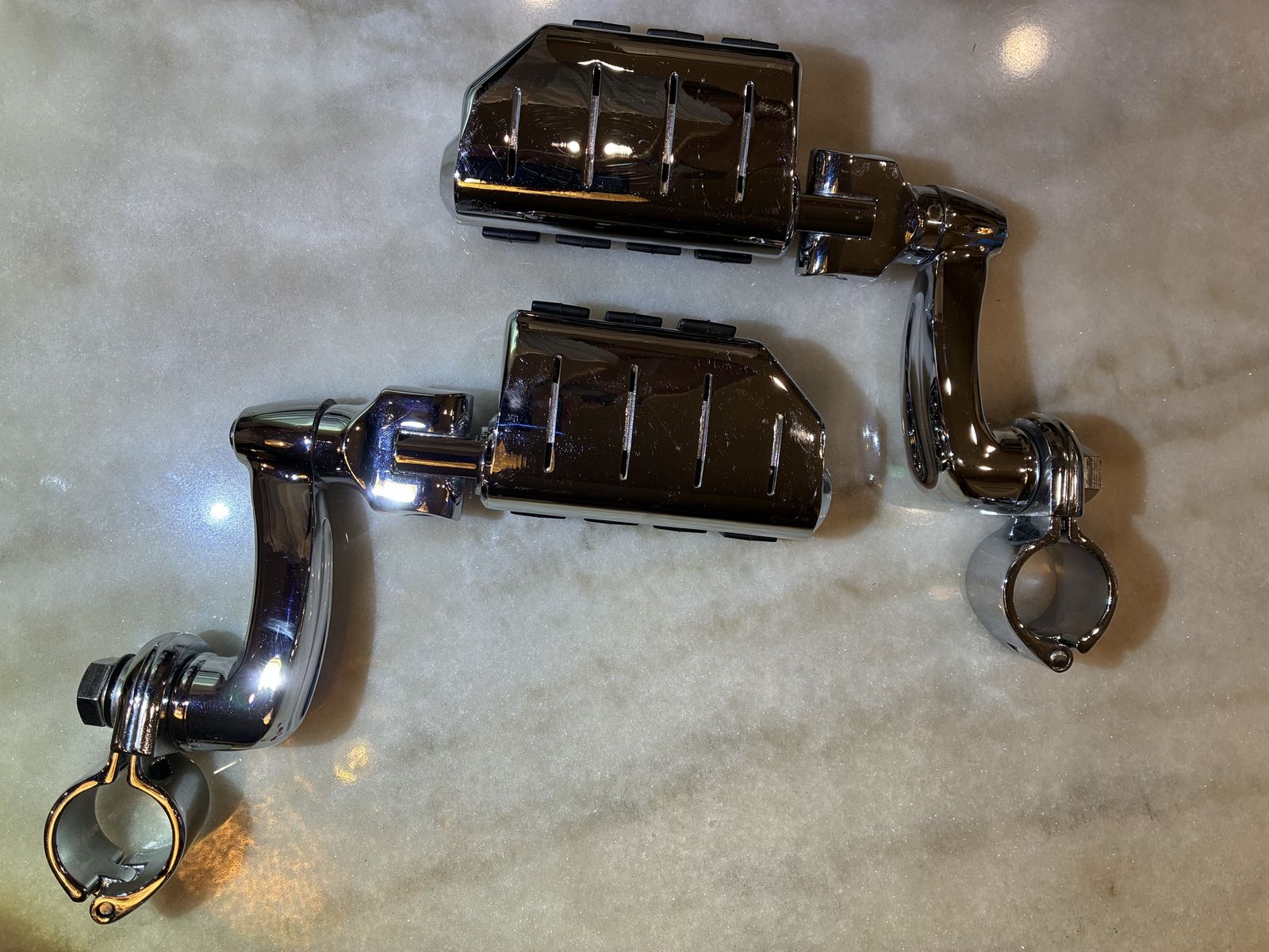 Motorcycle highway pegs