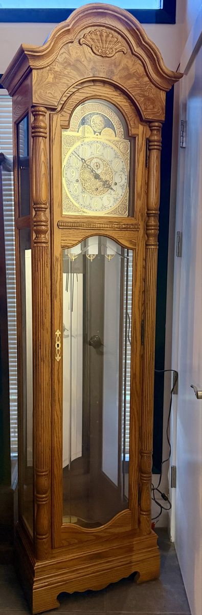 Howard Miller Grandfather Clock New Oak