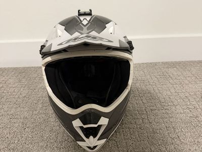 HJC Off-Road Dirt Bike Helmet White and Black