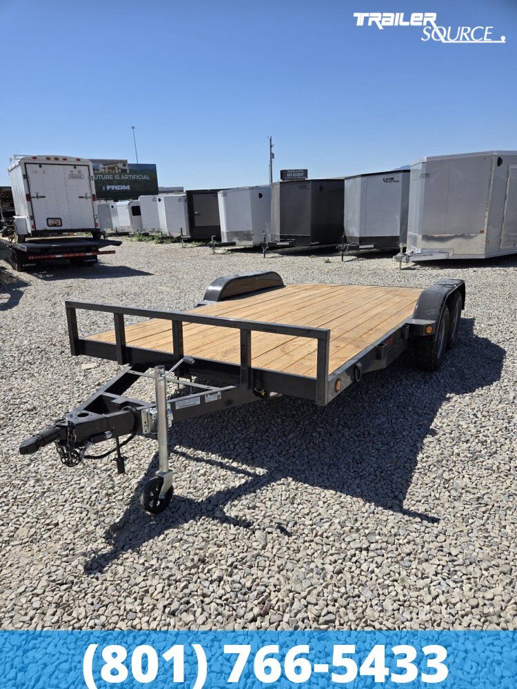 7x16 Echo Car Hauler Flatbed Car Hauler Trailer - 7K GVWR
