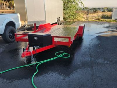 FOR SALE: $3000 Red 20' Car Trailer – Because Driving Your Broken Project Home Is Overrated
