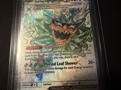 Pokemon Teal Mask Ogerpon ex 166 Full Art Tera Promo Holo Card
