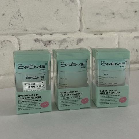 NEW Crème Shop Overnight Lip Therapy Masque 3pk