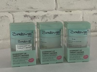 NEW Crème Shop Overnight Lip Therapy Masque 3pk