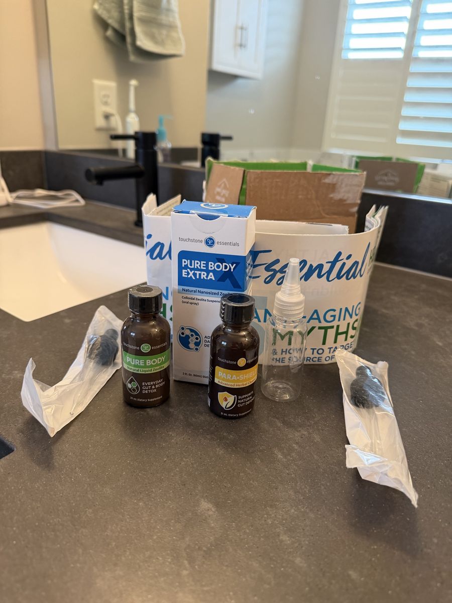 Touchstone Essentials Pure Body Extra & Para-Shield Bundle to detox metals, toxins and parasites 