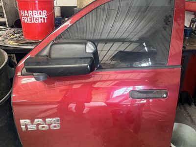 Ram 1500 2500 3500 front drivers door in prp red