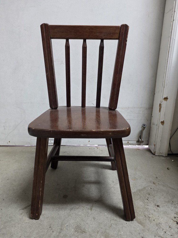 Wooden Antique Child Chair