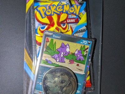 Pokemon TCG Mega Evolution Chaos Rising Booster Pack with Toxel Promo Card & Coin