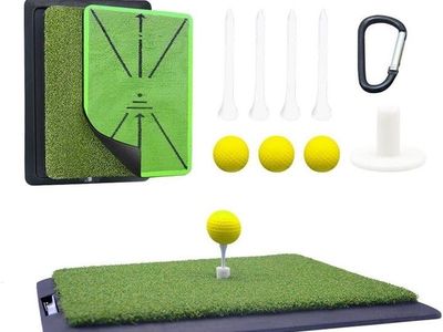 BRAND NEW MEAM Golf Swing Mat & Training Turf Set – Analyze Your Swing
