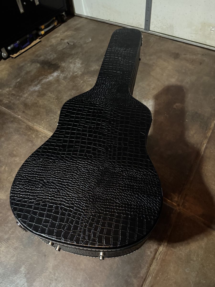 Aligator Print Dreadnaught Guitar Hard Case