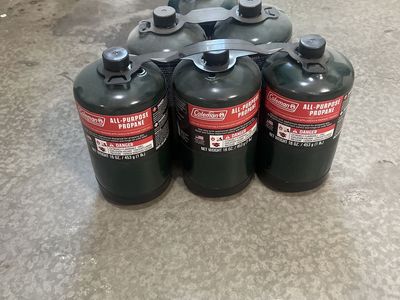 6 Coleman All-Purpose Propane Fuel Cylinders - 16 oz (1 lb)