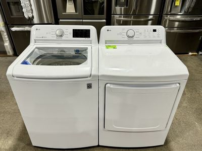 LG TOP LOADING WASHER AND DRYER SET WITH WARRARNTY