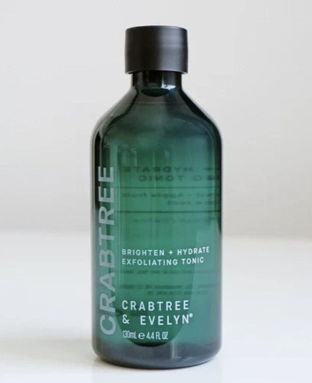 Crabtree & Evelyn Brighten+Hydrate Exfoliating Tonic Malic Glycolic Lactic Salicylic Acids Blend