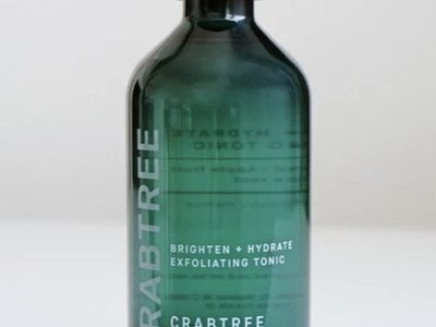Crabtree & Evelyn Brighten+Hydrate Exfoliating Tonic Malic Glycolic Lactic Salicylic Acids Blend