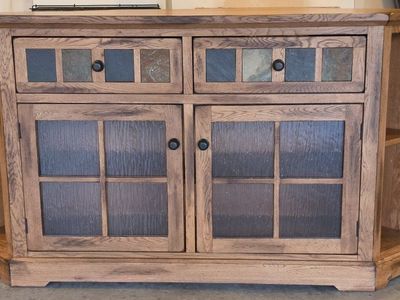 Sunny Designs Sedona Corner TV Stand in Rustic Oak