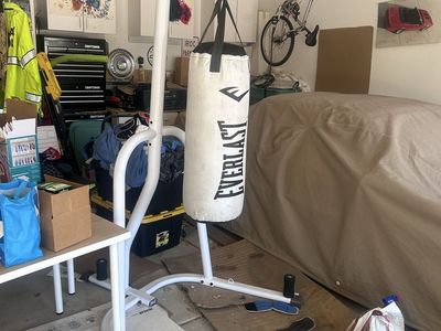 Everlast heavyweight punching bag & stand