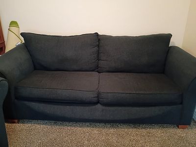 Navy blue couch