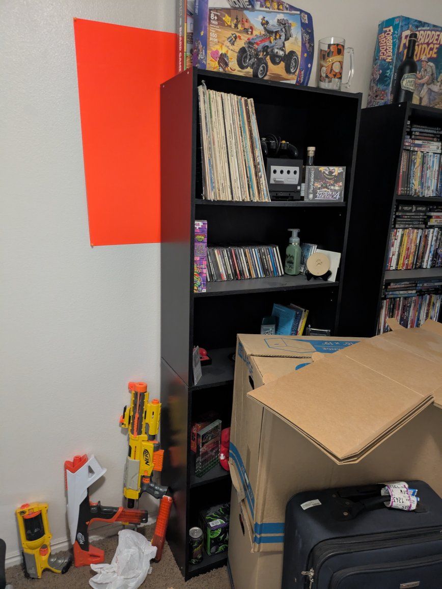 Black Tall Bookshelf / Display Unit