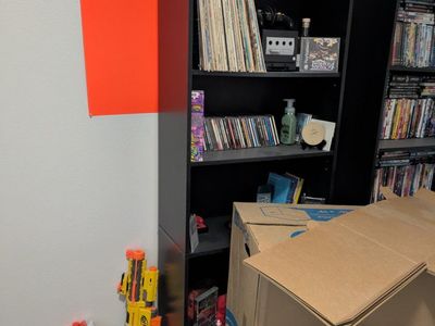 Black Tall Bookshelf / Display Unit