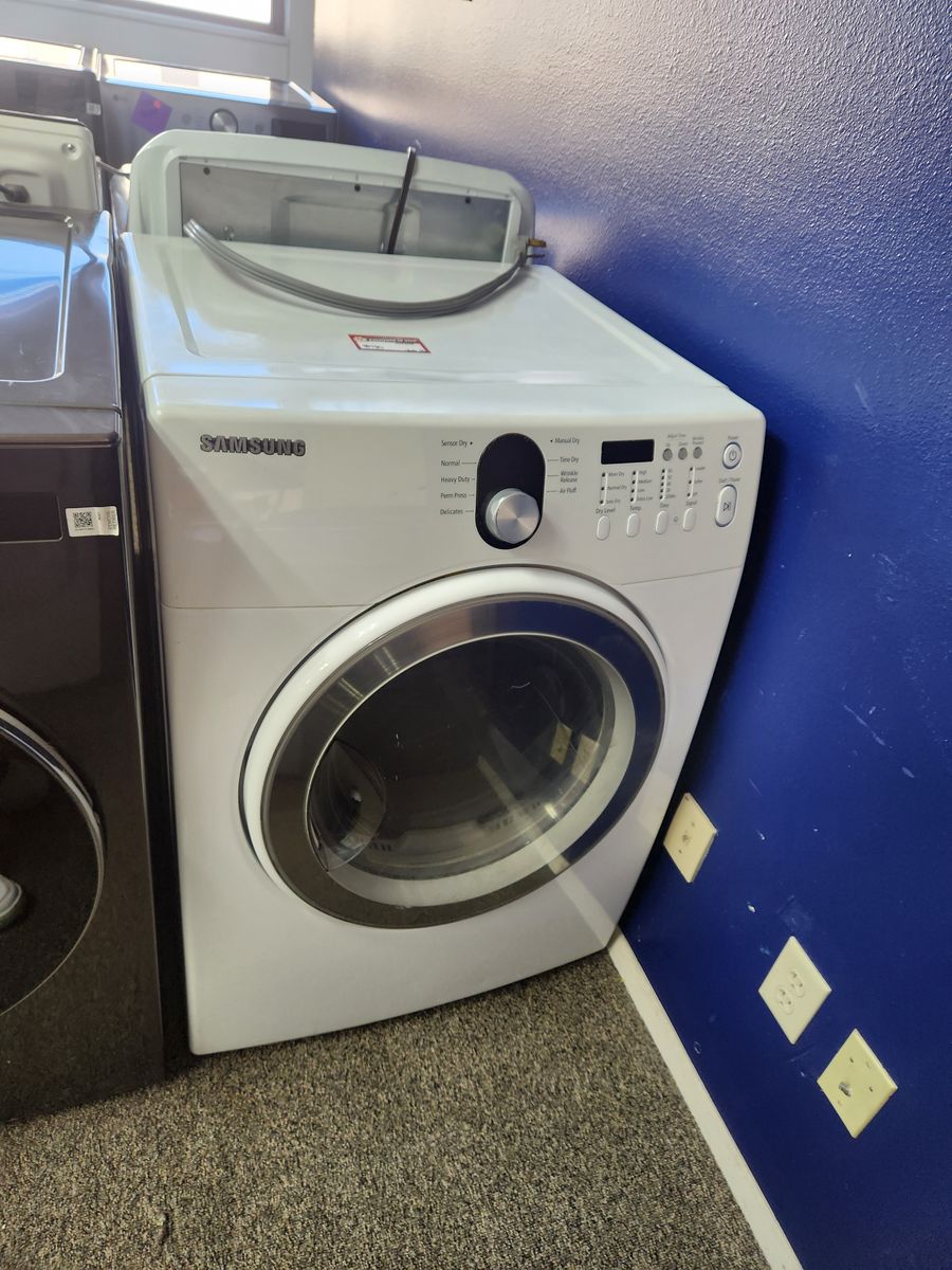 Samsung White Front Load Electric Dryer with Sensor Dry - Used