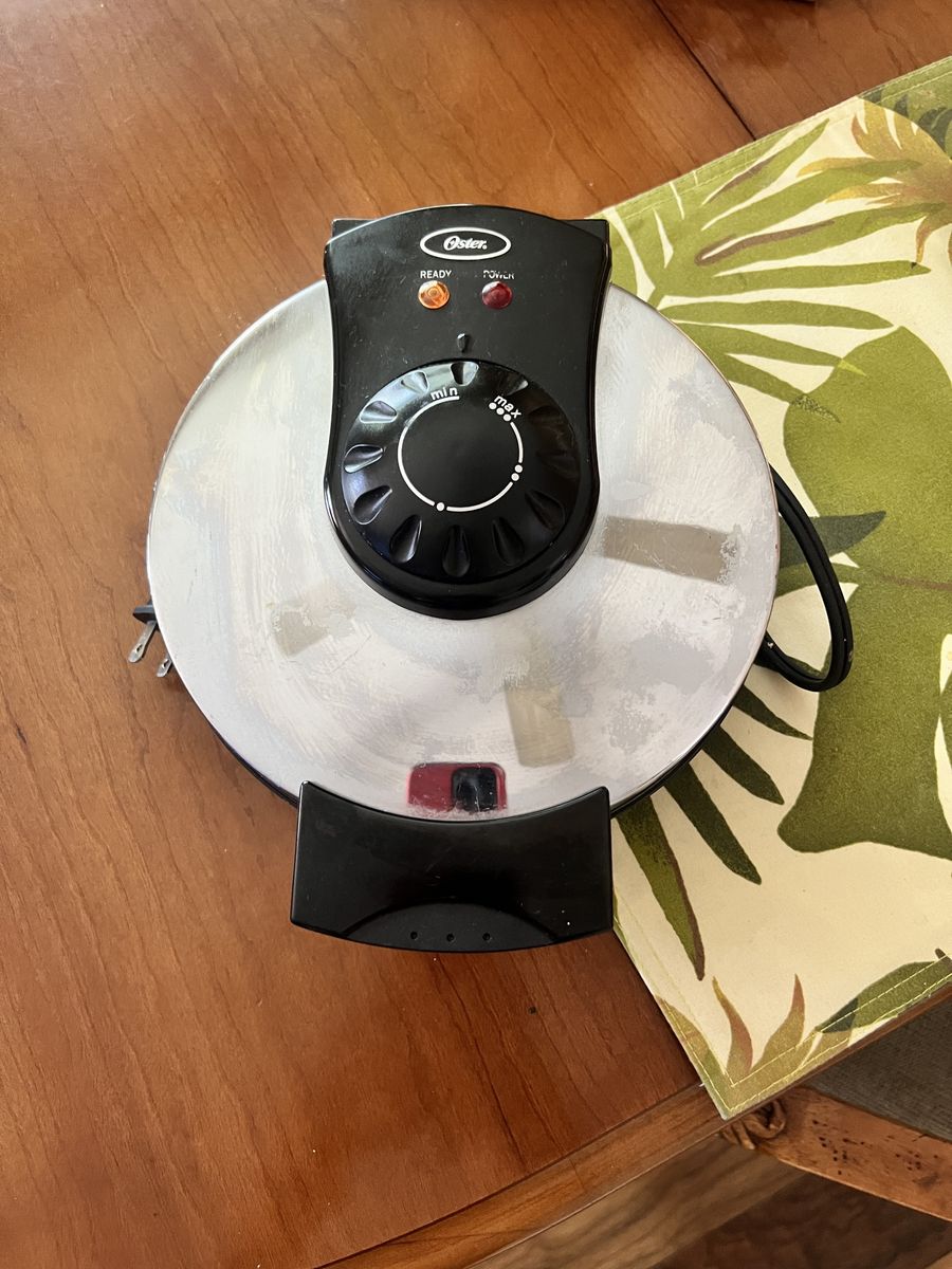 Oster Stainless Steel Belgian Waffle Maker with Adjustable Temperature Control