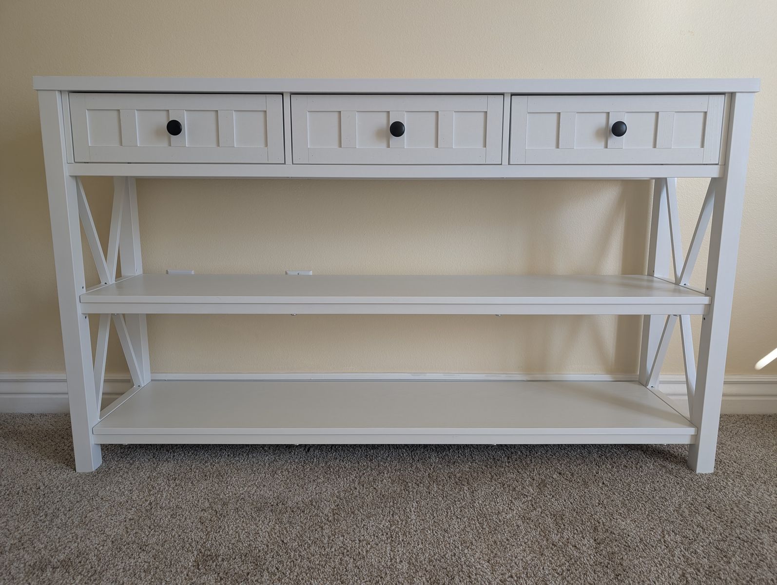 Large White Entry/Console/Accent Table - Excellent, like new