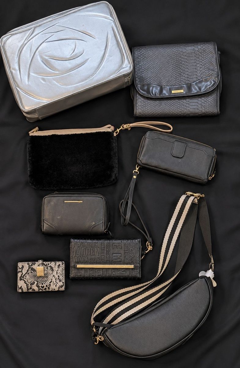 Mixed Lot of Wallets, Clutches, and Crossbody Bags - Varied Brands, Styles & Colors