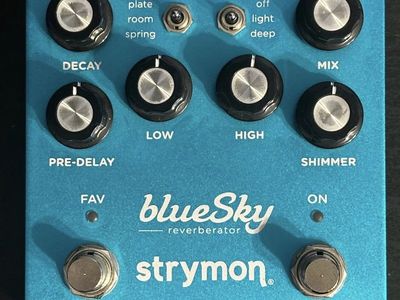 Strymon blueSky Reverberator Guitar Pedal Stereo Reverb - Excellent Condition
