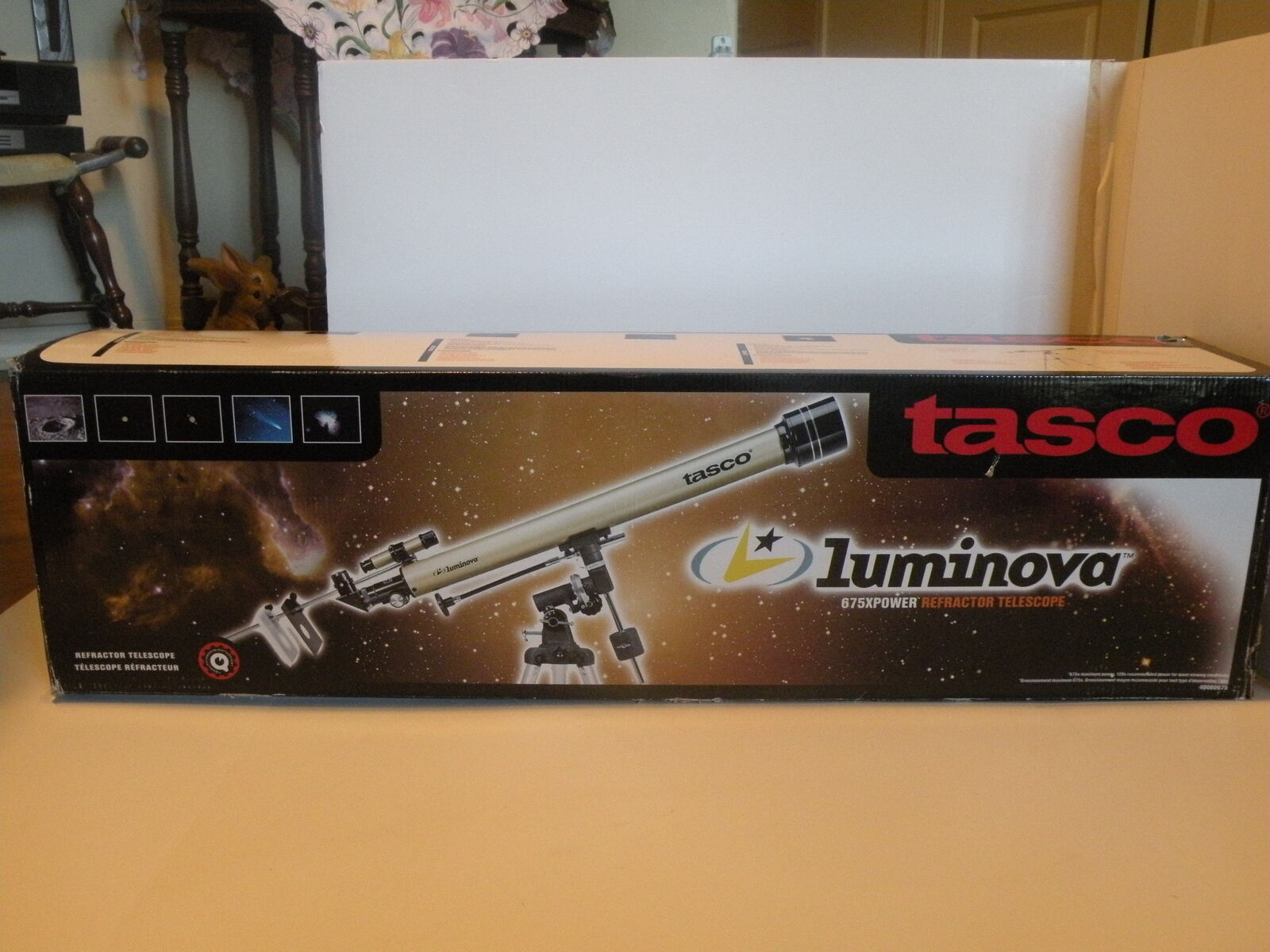 Tasco Luminova 675X Power Refractor Telescope New Never Used