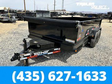 7x14 Top Hat DE Dump Trailer - 24" Sides - 14K GVWR