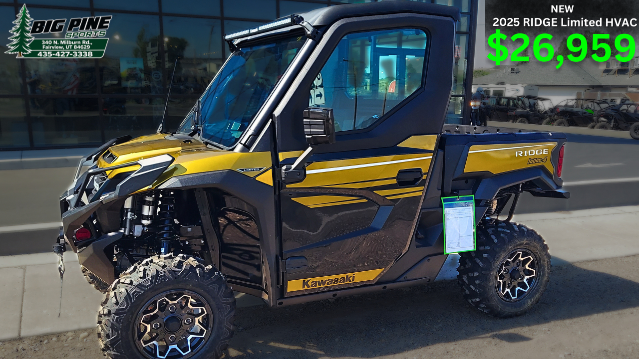 2025 Kawasaki RIDGE® Limited HVAC – Street Legal – Loaded!
