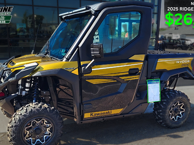 2025 Kawasaki RIDGE® Limited HVAC – Street Legal – Loaded!